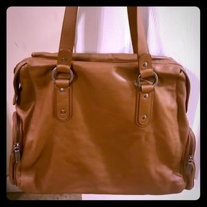 Genuine leather HOBO tote